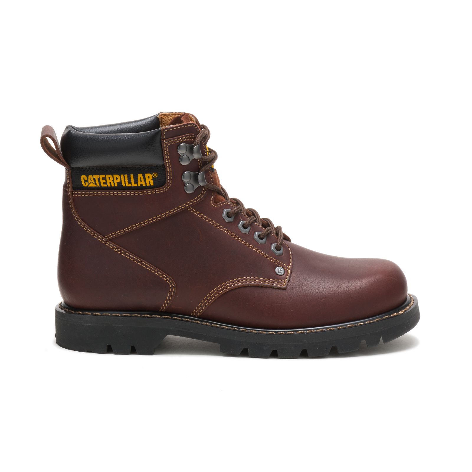 Caterpillar Boots Sale Pakistan - Caterpillar Second Shift Mens Work Boots Brown (798324-IOG)